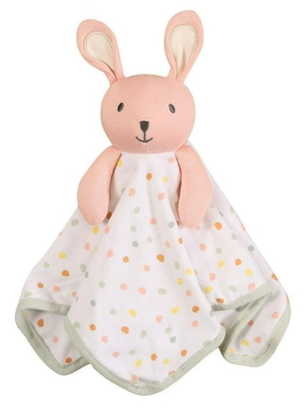 George Baby Blush Pink Bunny Rabbit Security Blanket Polka Dot Lovey NEW